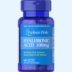 Puritan's Pride Hyaluronic Acid 100 mg-60 Capsules - Walmart.com